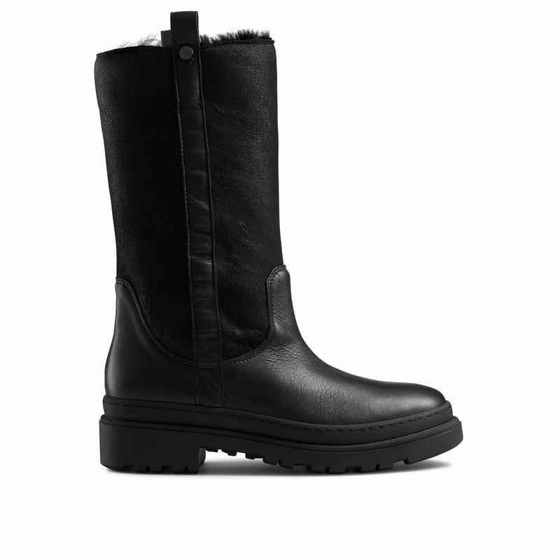 Russell & Bromley Slushy Womens Pull-On Boots Black |DZX3329NR|